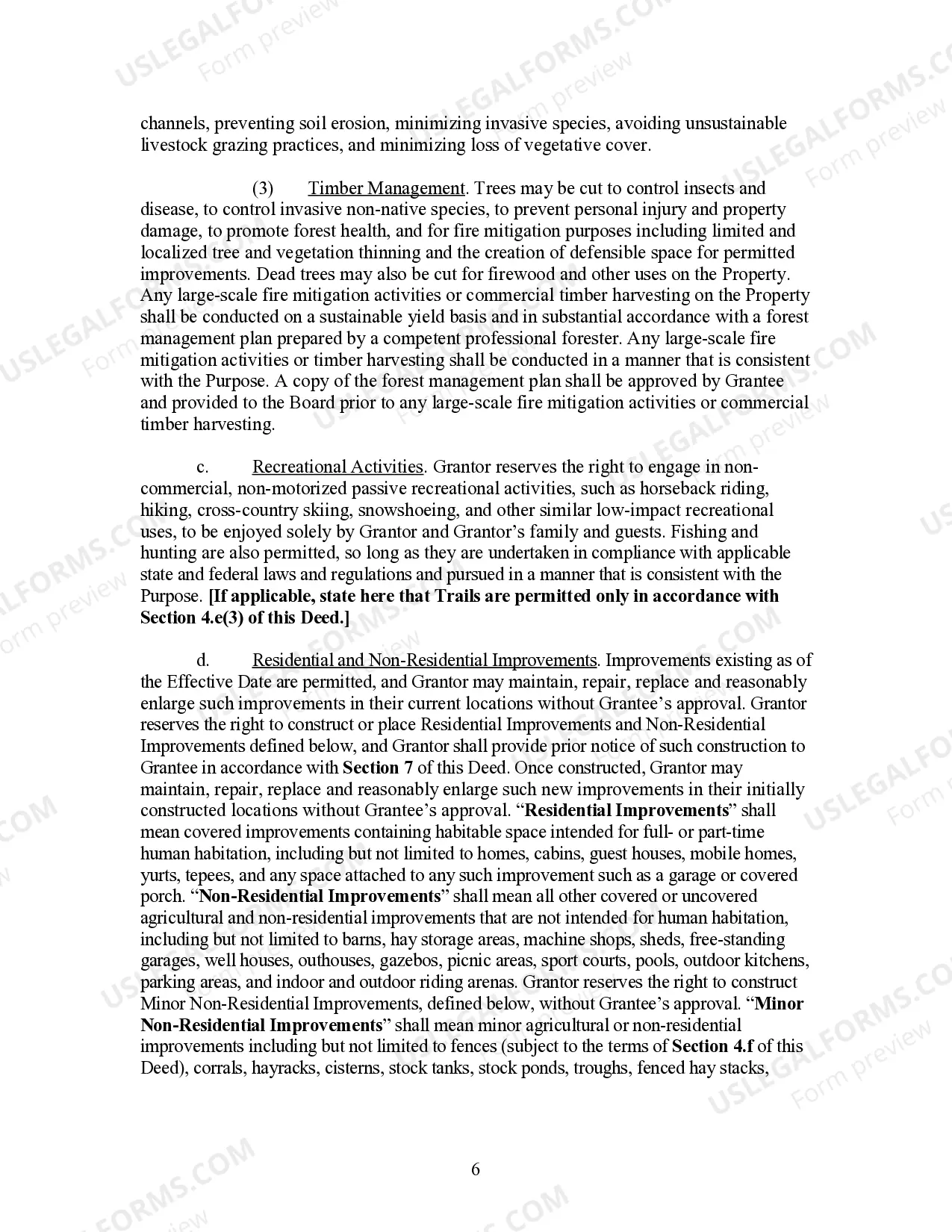 Preview Deed of Conservative Easement