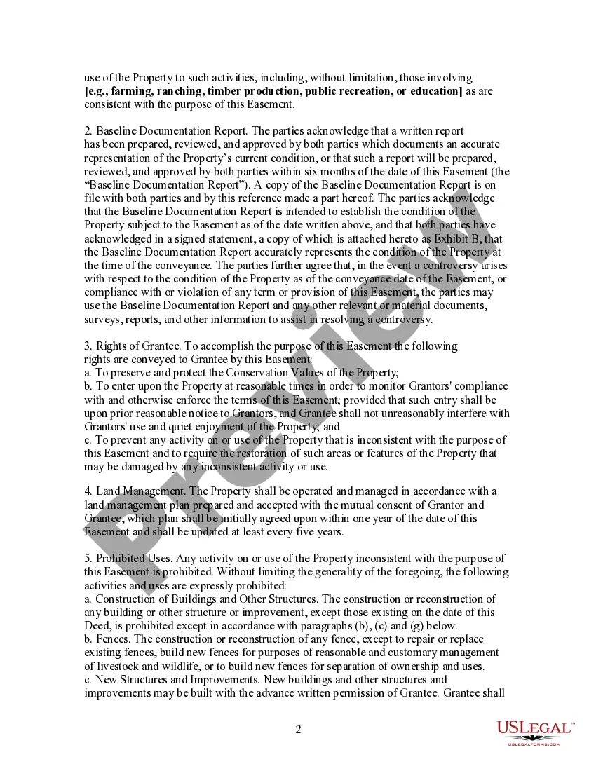 Preview Conservation Easement