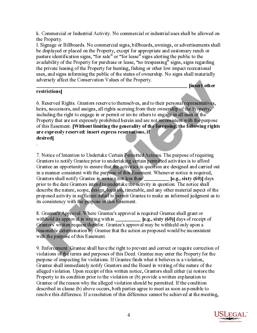 Preview Conservation Easement