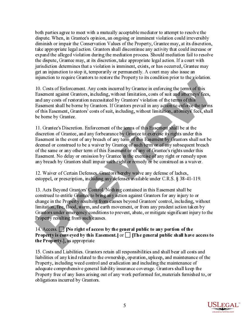 Preview Conservation Easement