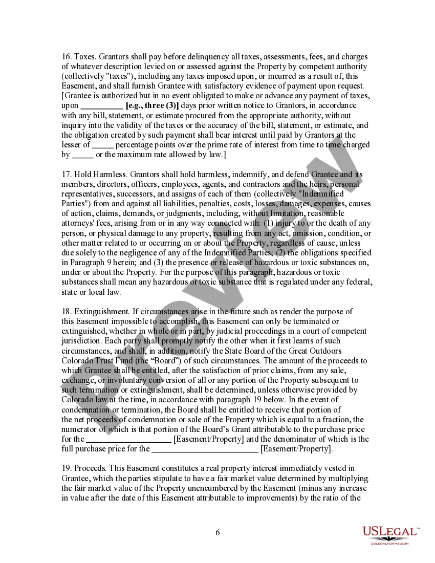 Preview Conservation Easement