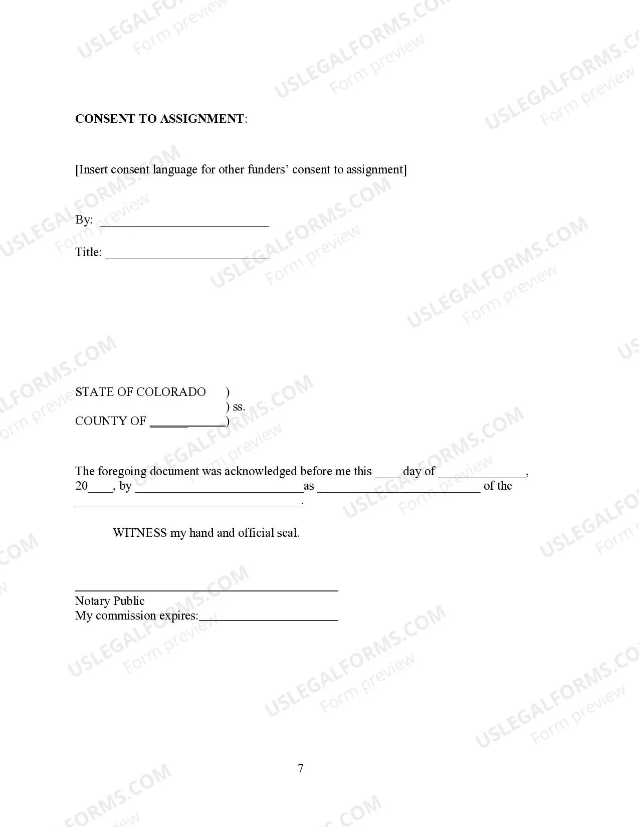 Preview Assignment of Interest in Deed of Conservation Easement