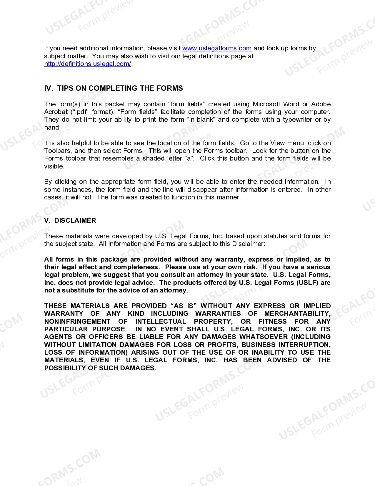 Preview Colorado Landlord Tenant Eviction / Unlawful Detainer Forms Package