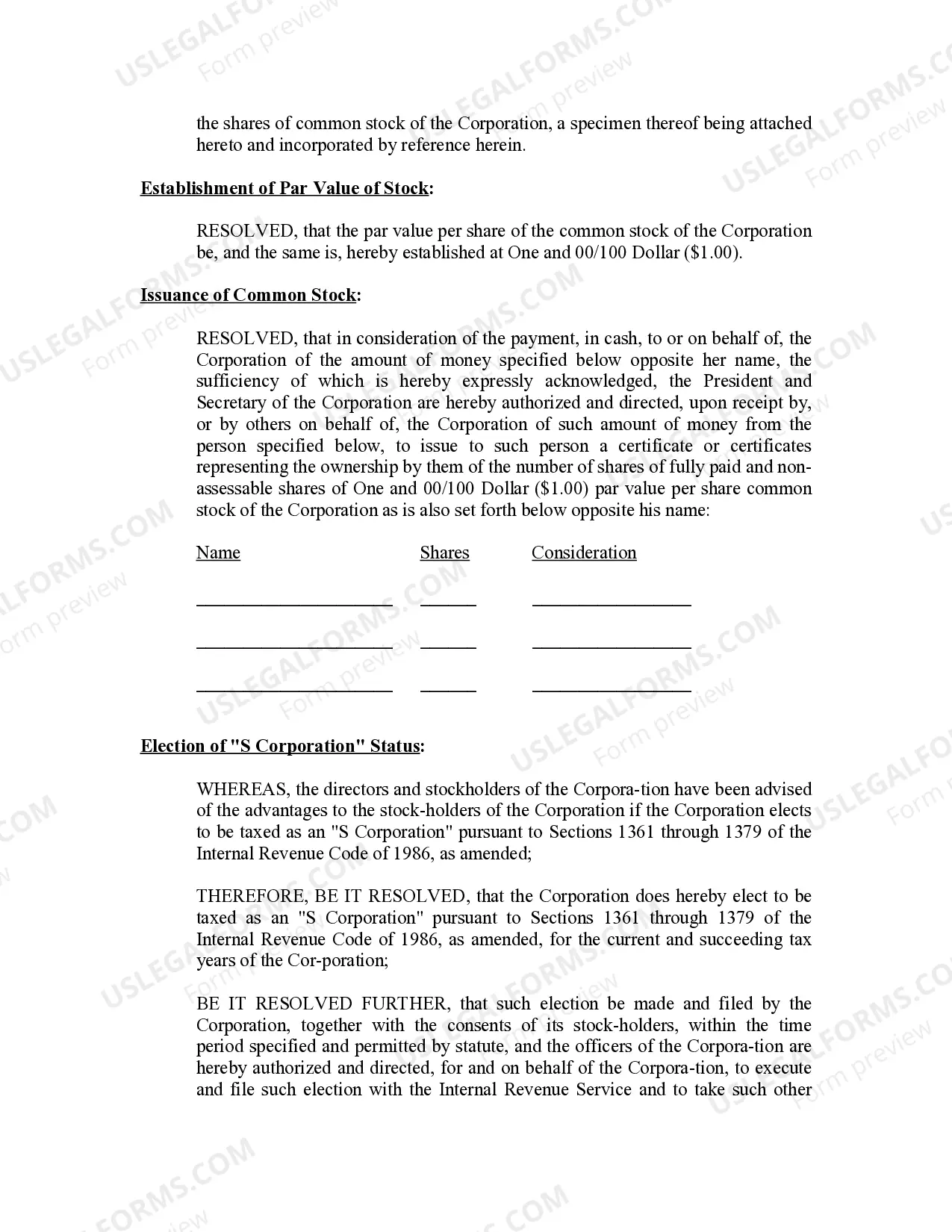 Preview Minutes for Organizational Meeting