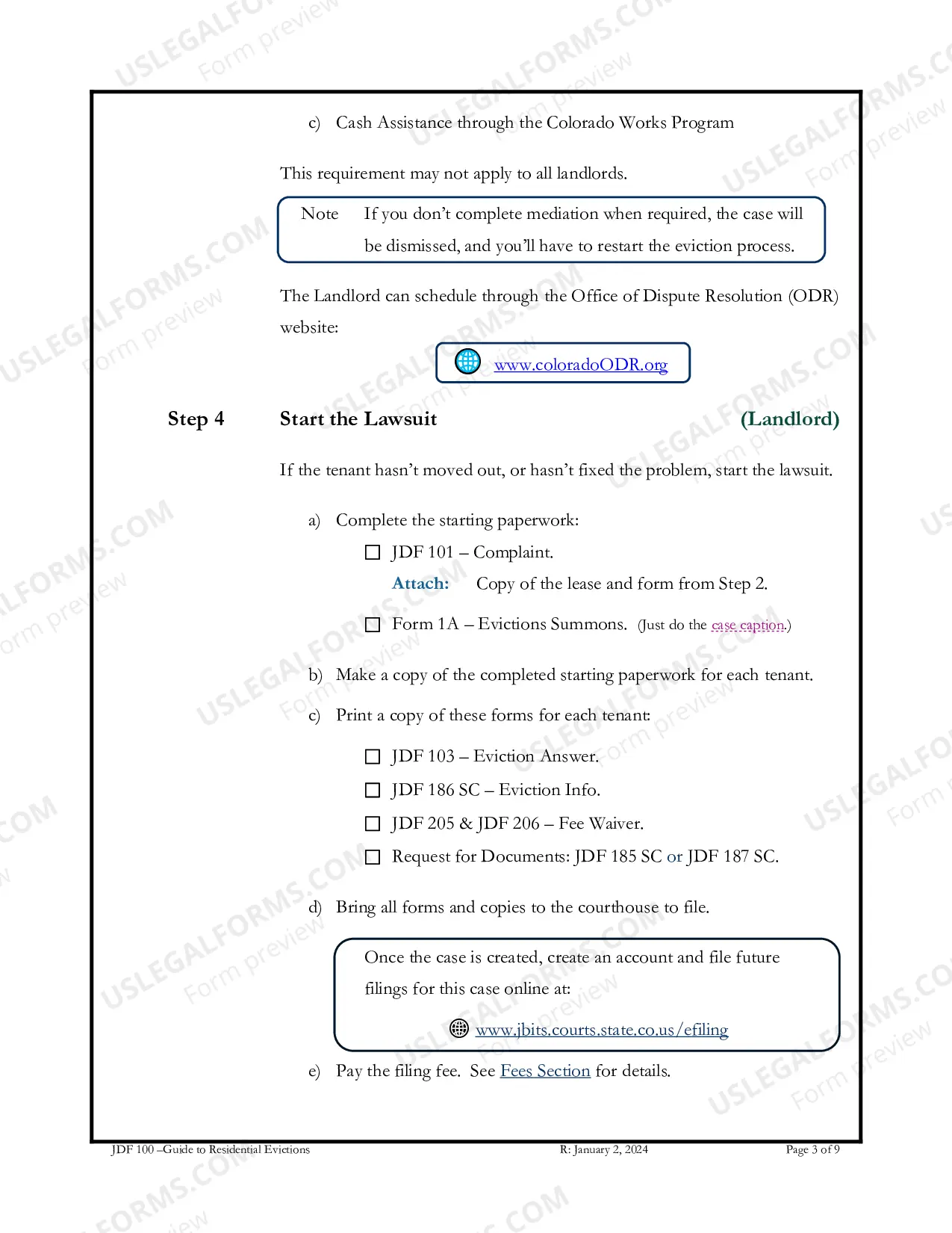 Preview Guide to Residential Evictions
