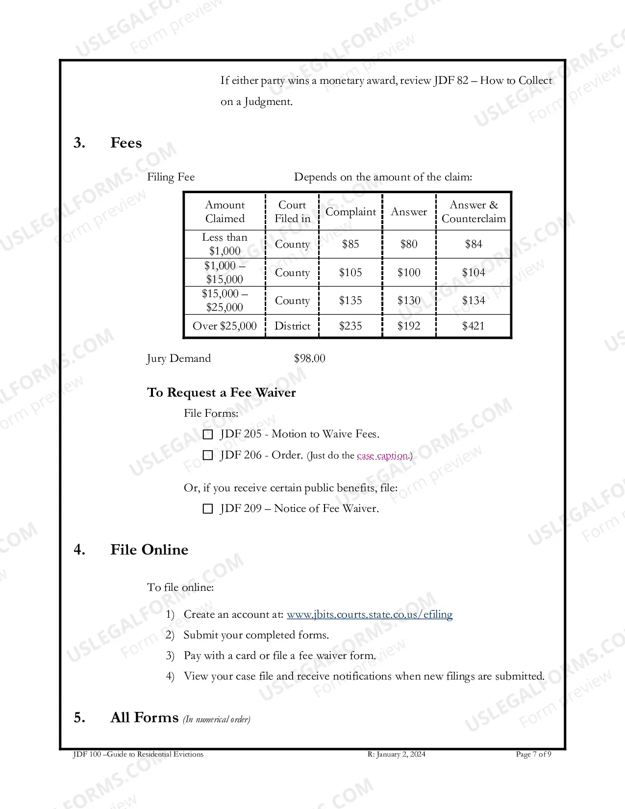 Preview Guide to Residential Evictions