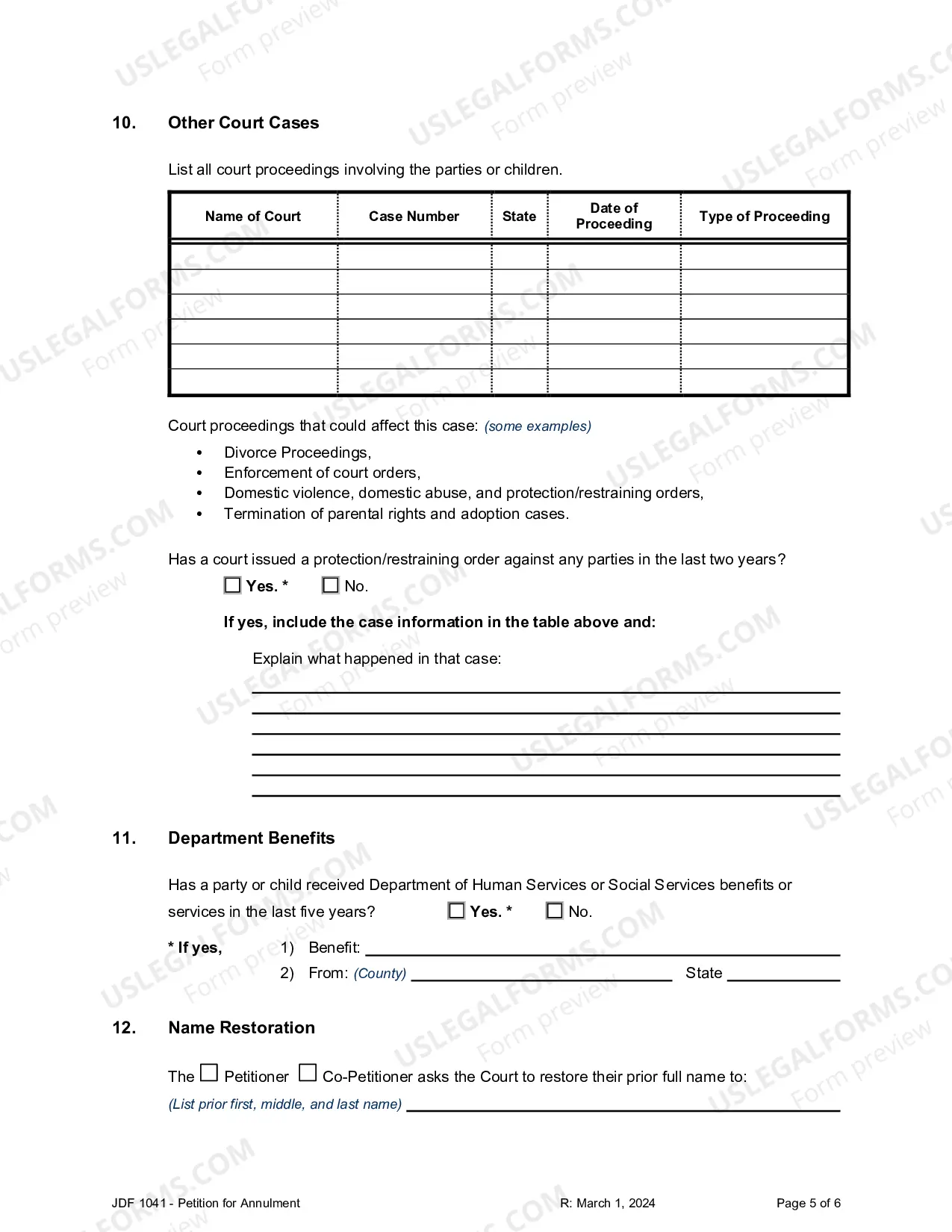 Preview Petition for Annulment - Invalidity