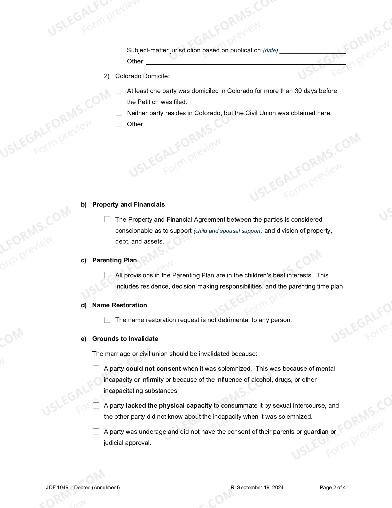 Preview Final Decree - Annulment Invalidity
