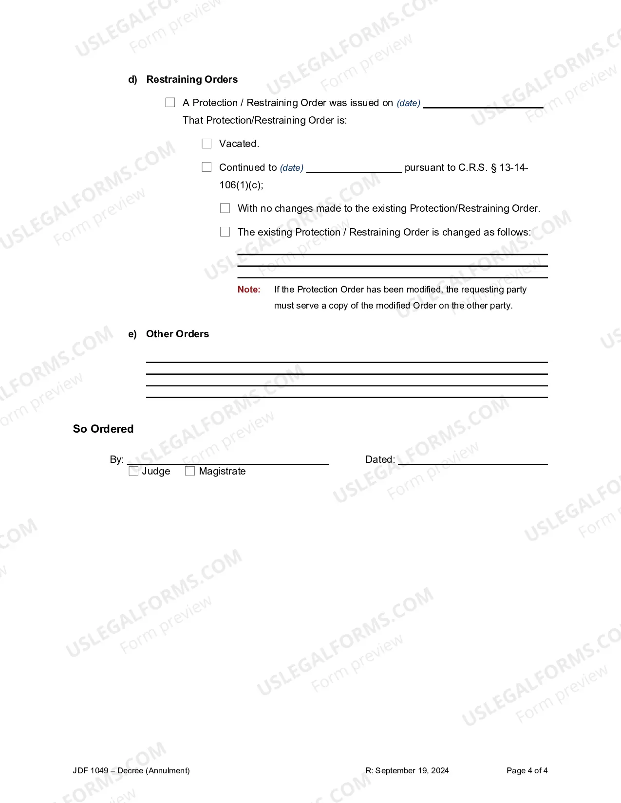 Preview Final Decree - Annulment Invalidity