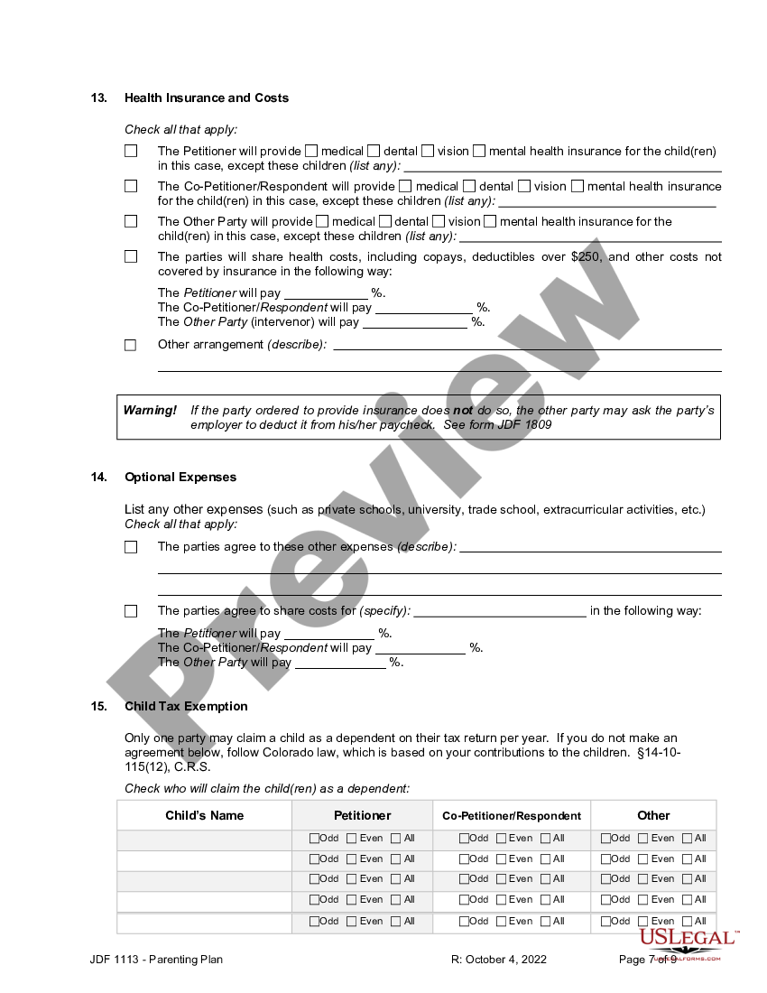 colorado-parenting-plan-jdf-1113-us-legal-forms