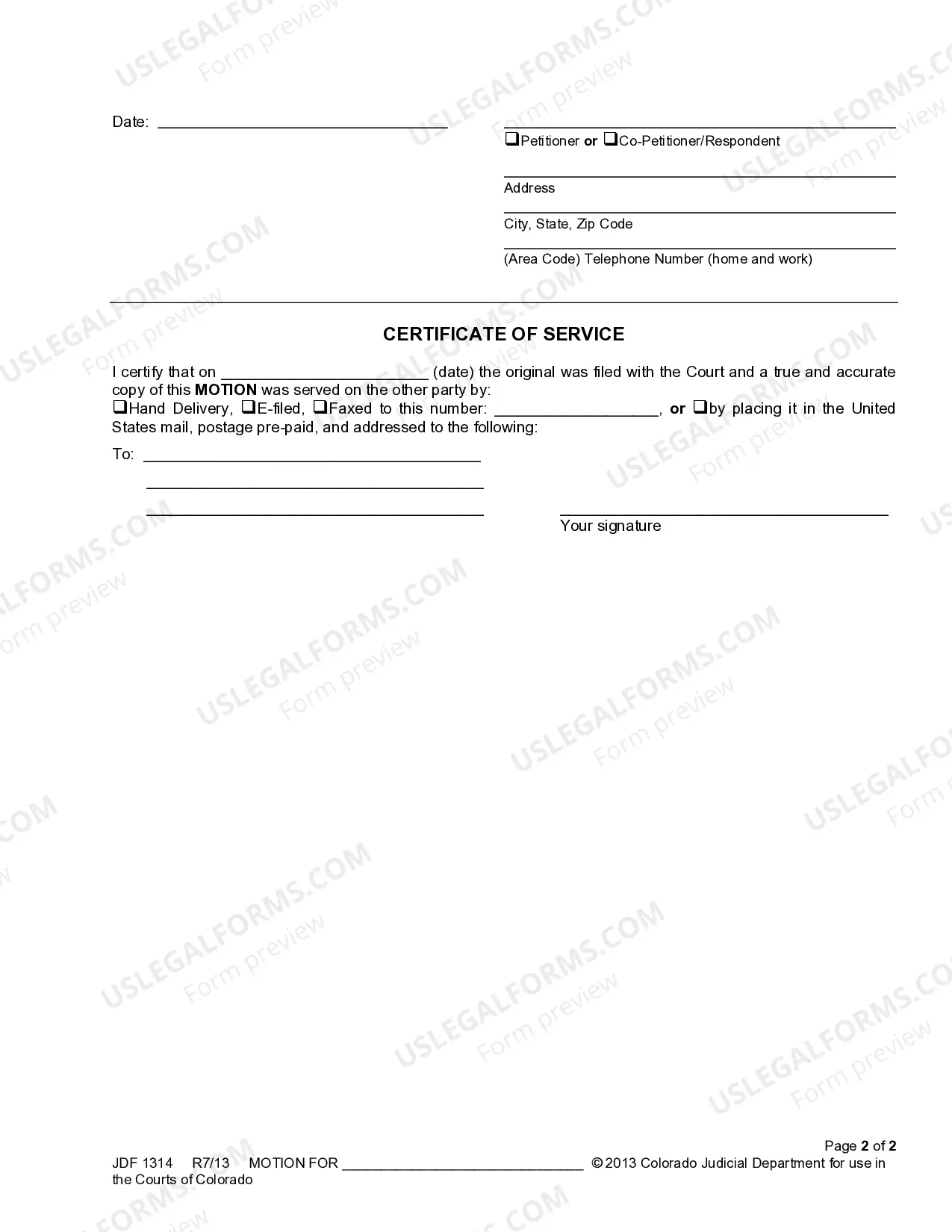 Preview General Motion - Family Cases