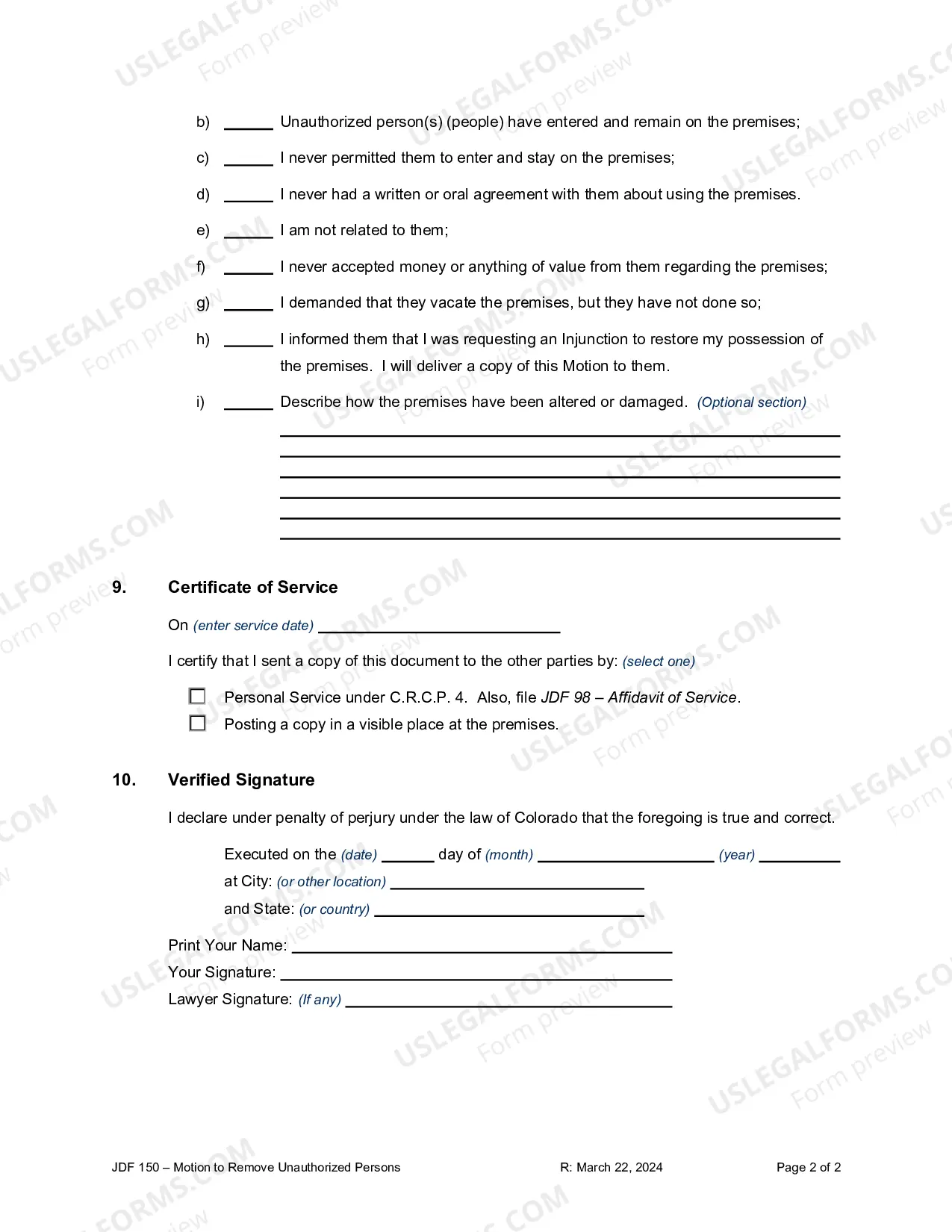 Preview Motion to Remove Unauthorized Persons