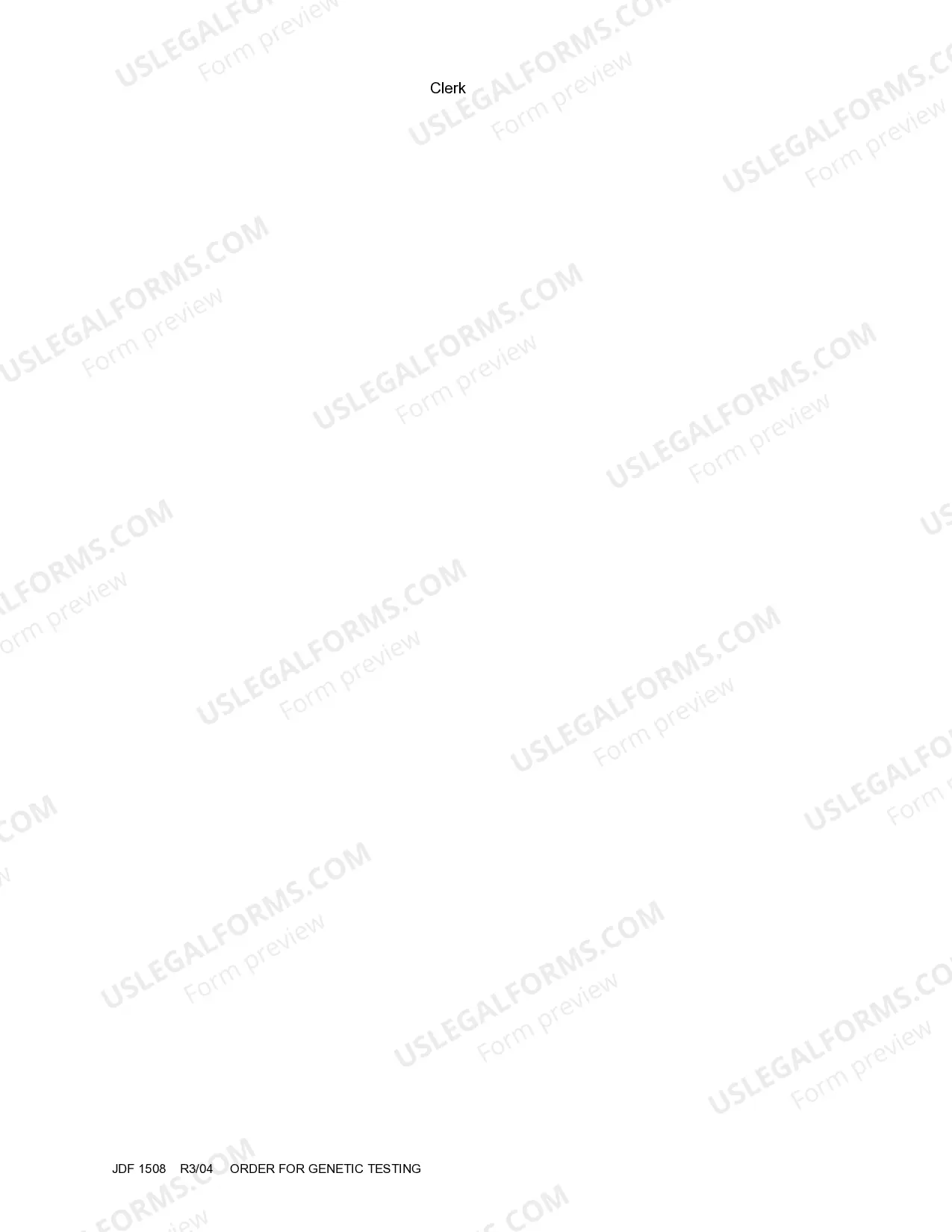 Preview Order for Genetic Testing