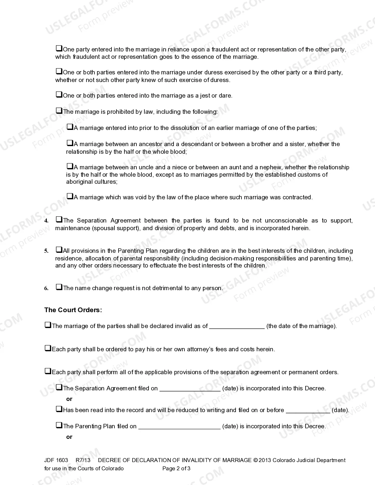 Preview Decree of Declaration of Invalidity