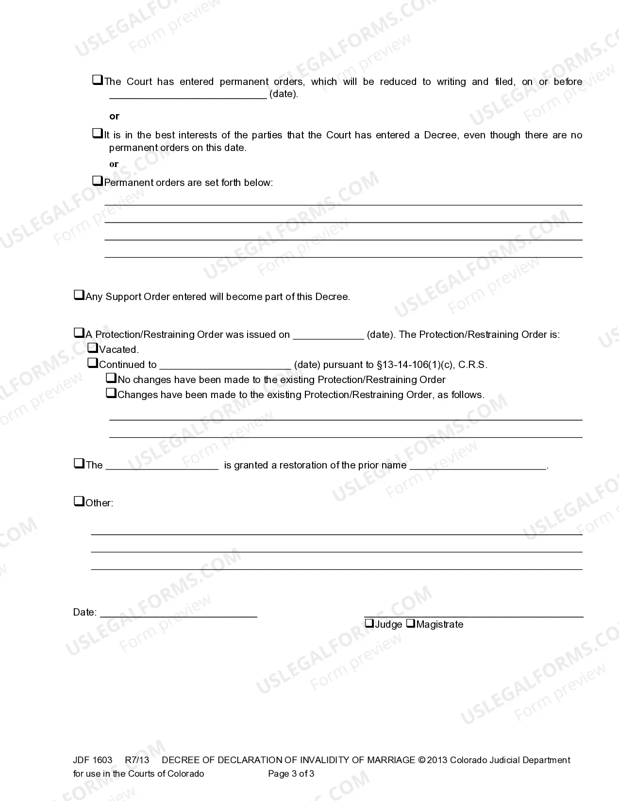 Preview Decree of Declaration of Invalidity