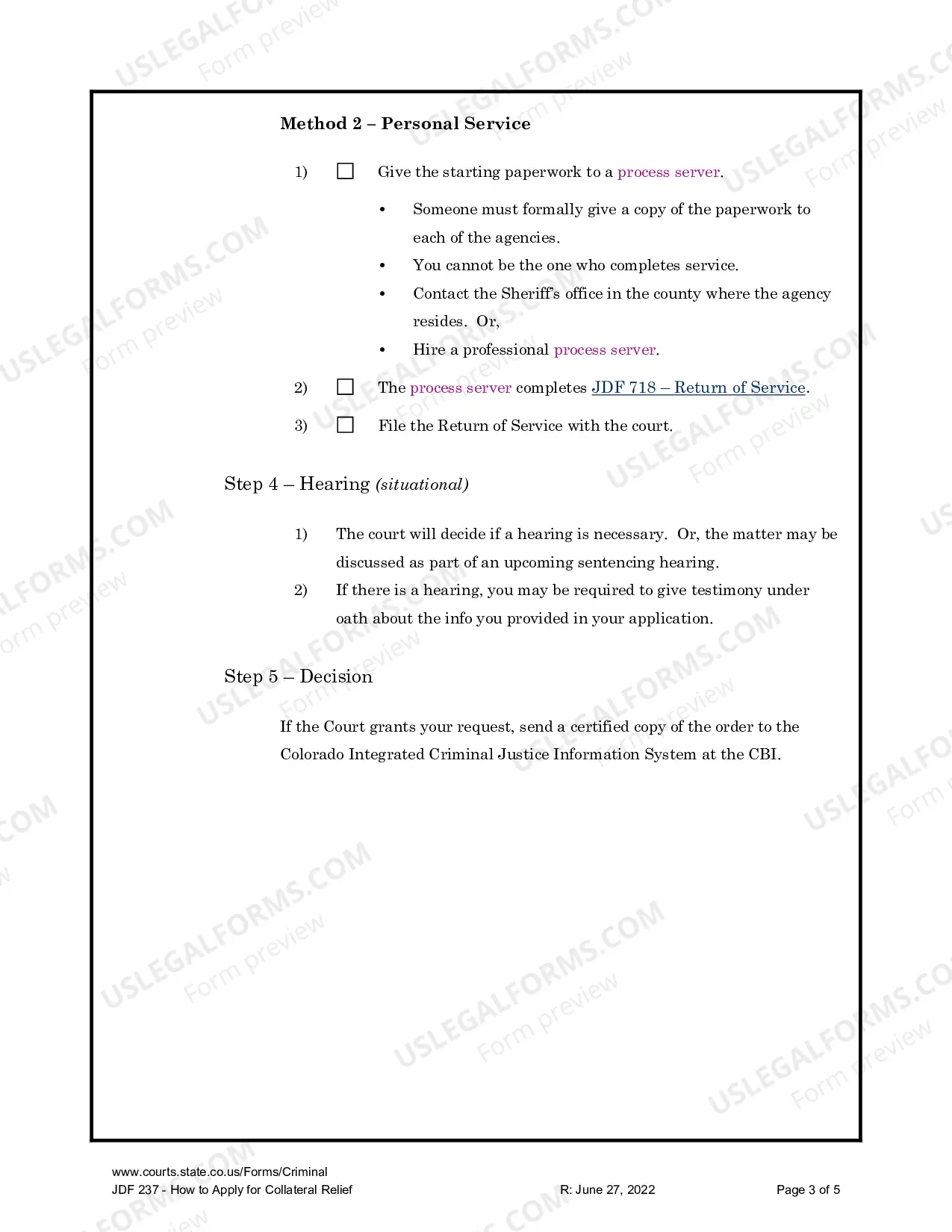 Preview How to Apply for Collateral Relief