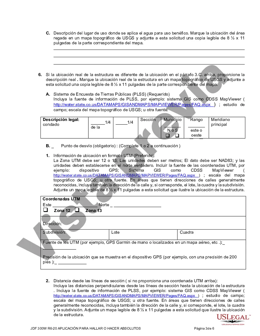 Preview Solicitud de determinación de diligencia o para hacer absoluta