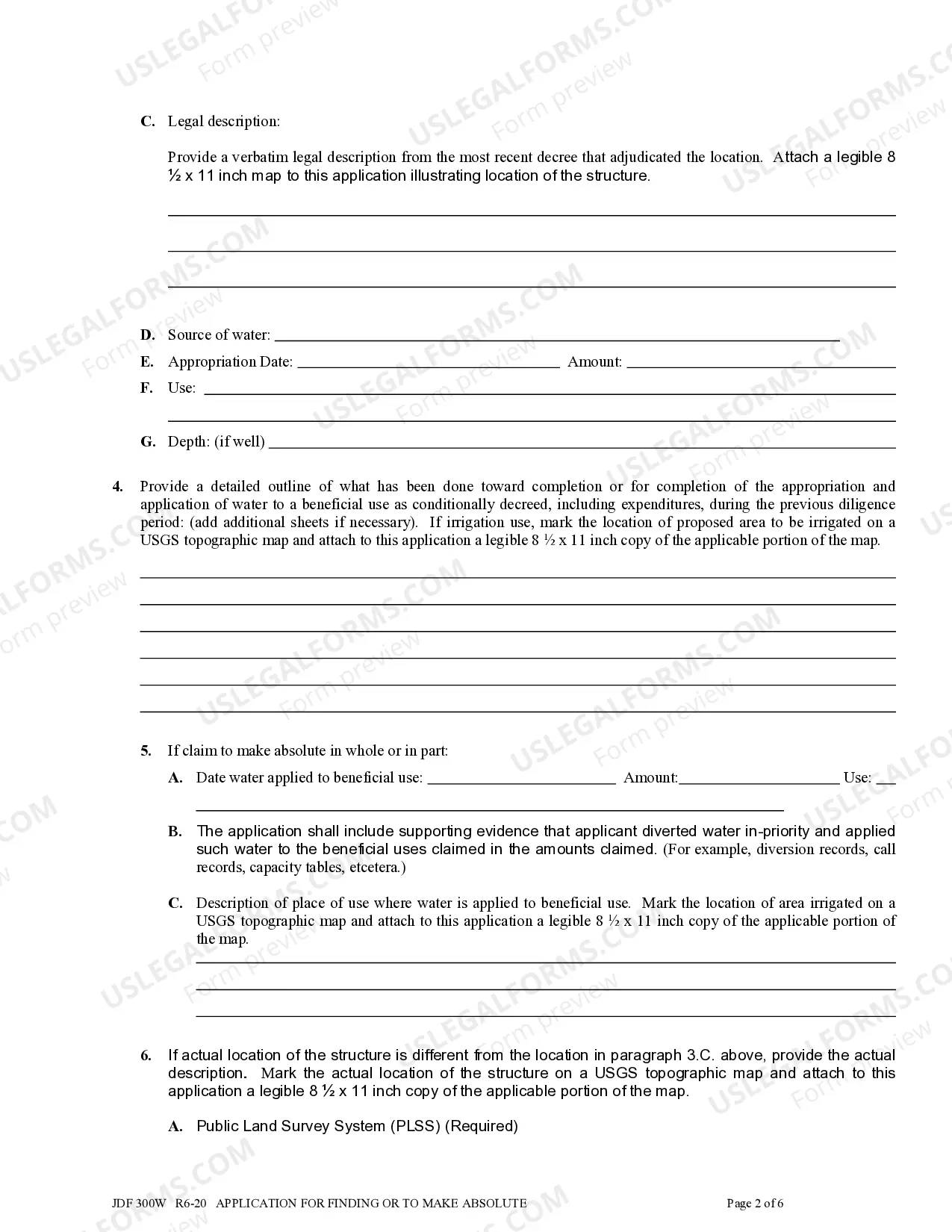 Preview Application For Finding of Diligence or To Make Absolute