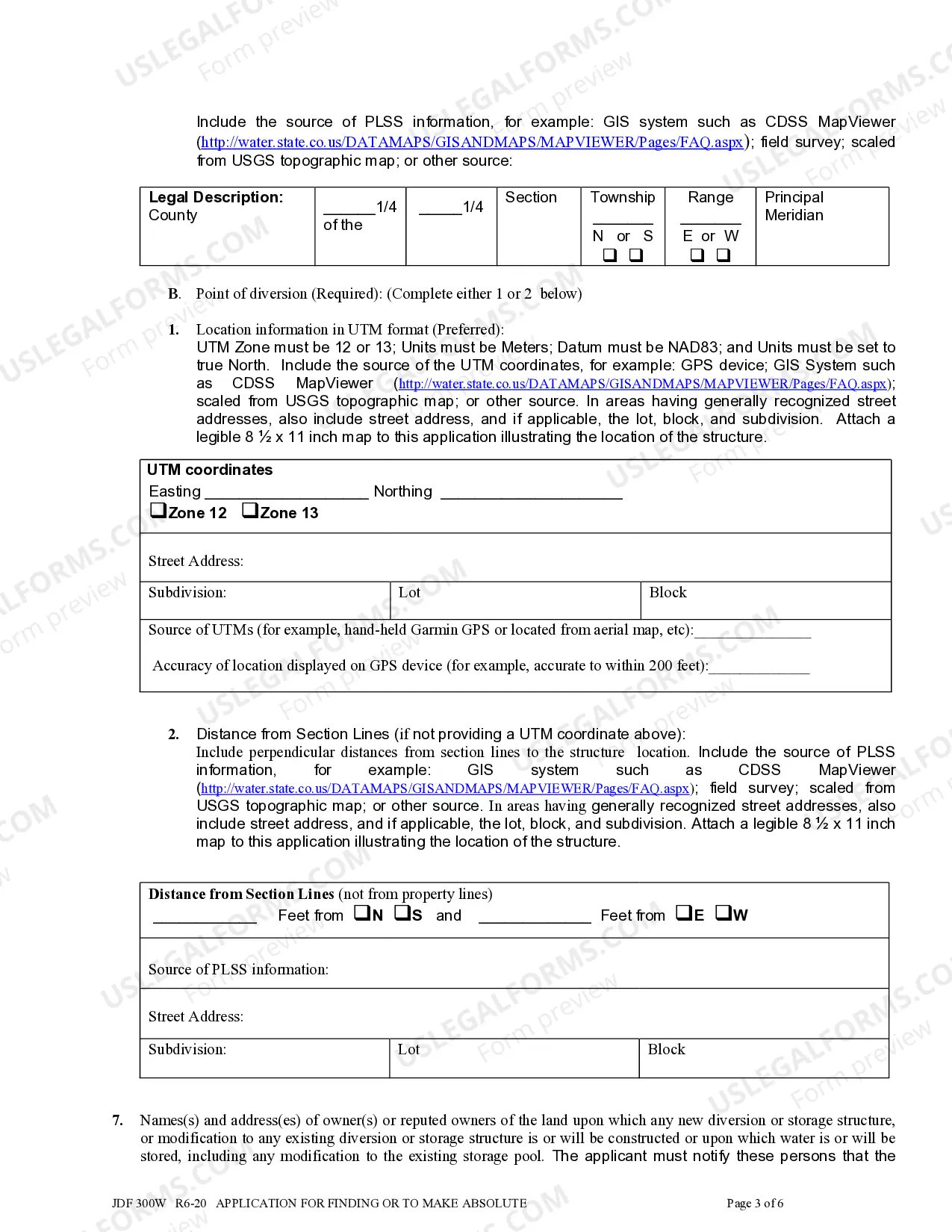 Preview Application For Finding of Diligence or To Make Absolute