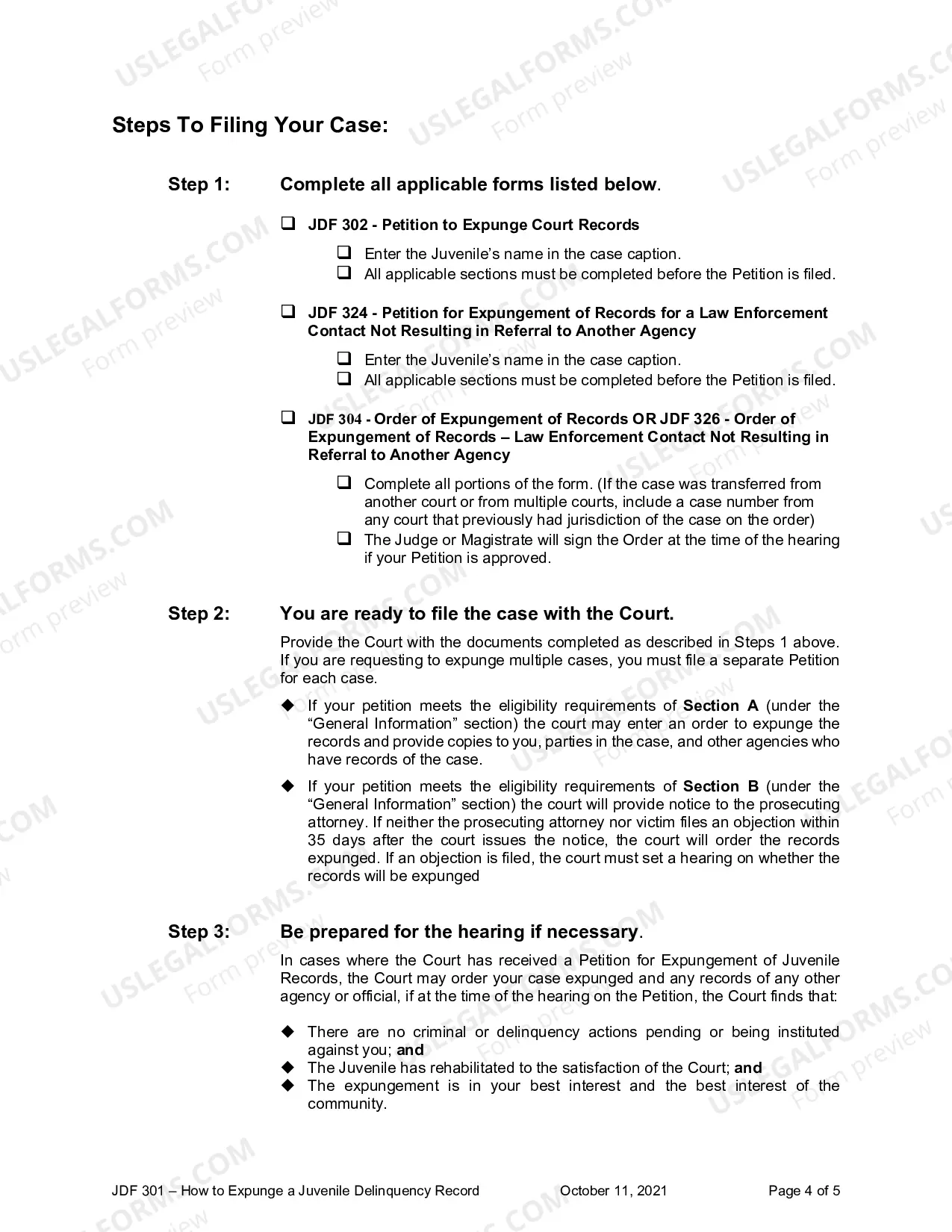 Preview How to Expunge Juvenile Delinquency Records