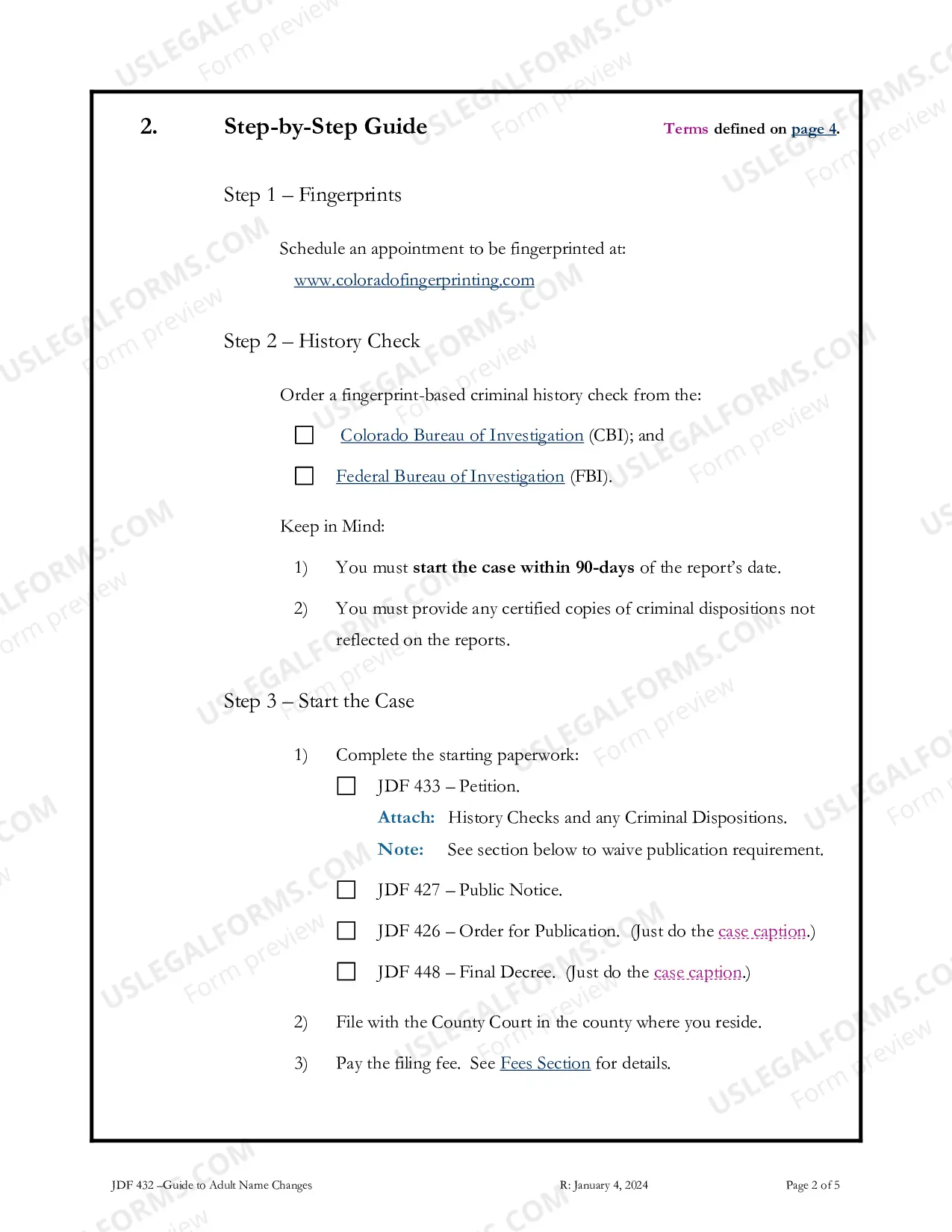 Preview Guide to Adult Name Changes