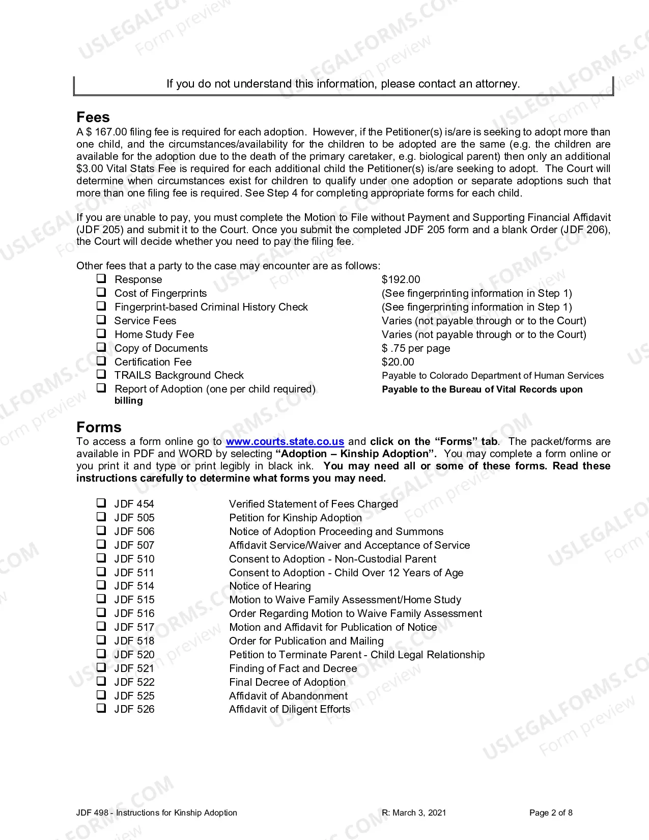 Preview Instructions for Kinship Adoption