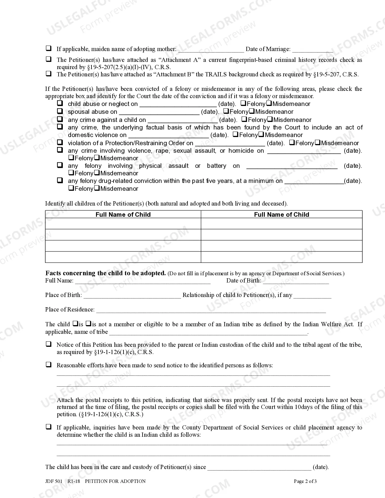 Preview Petition for Adoption