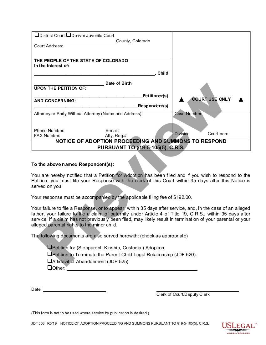 Summons With Notice Divorce | US Legal Forms