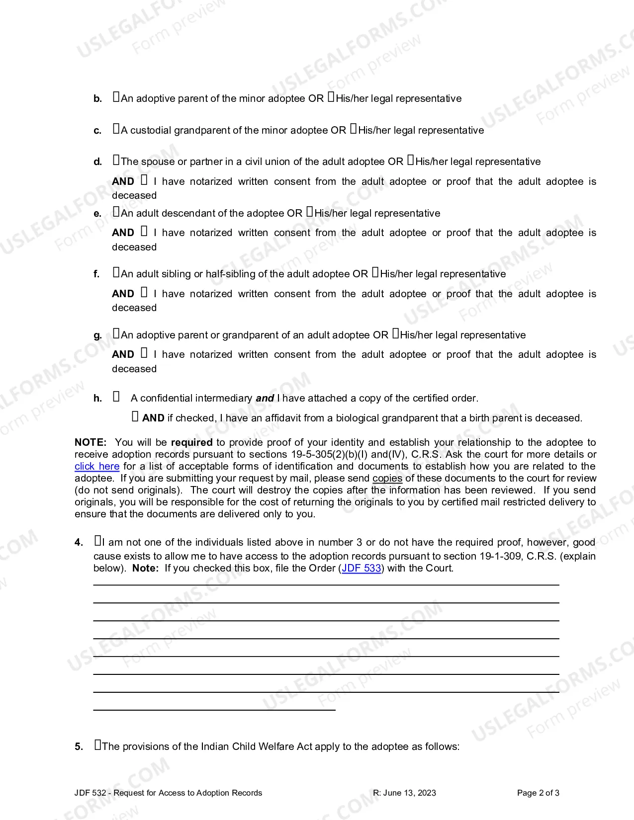 Preview Request for Access to Adoption Records