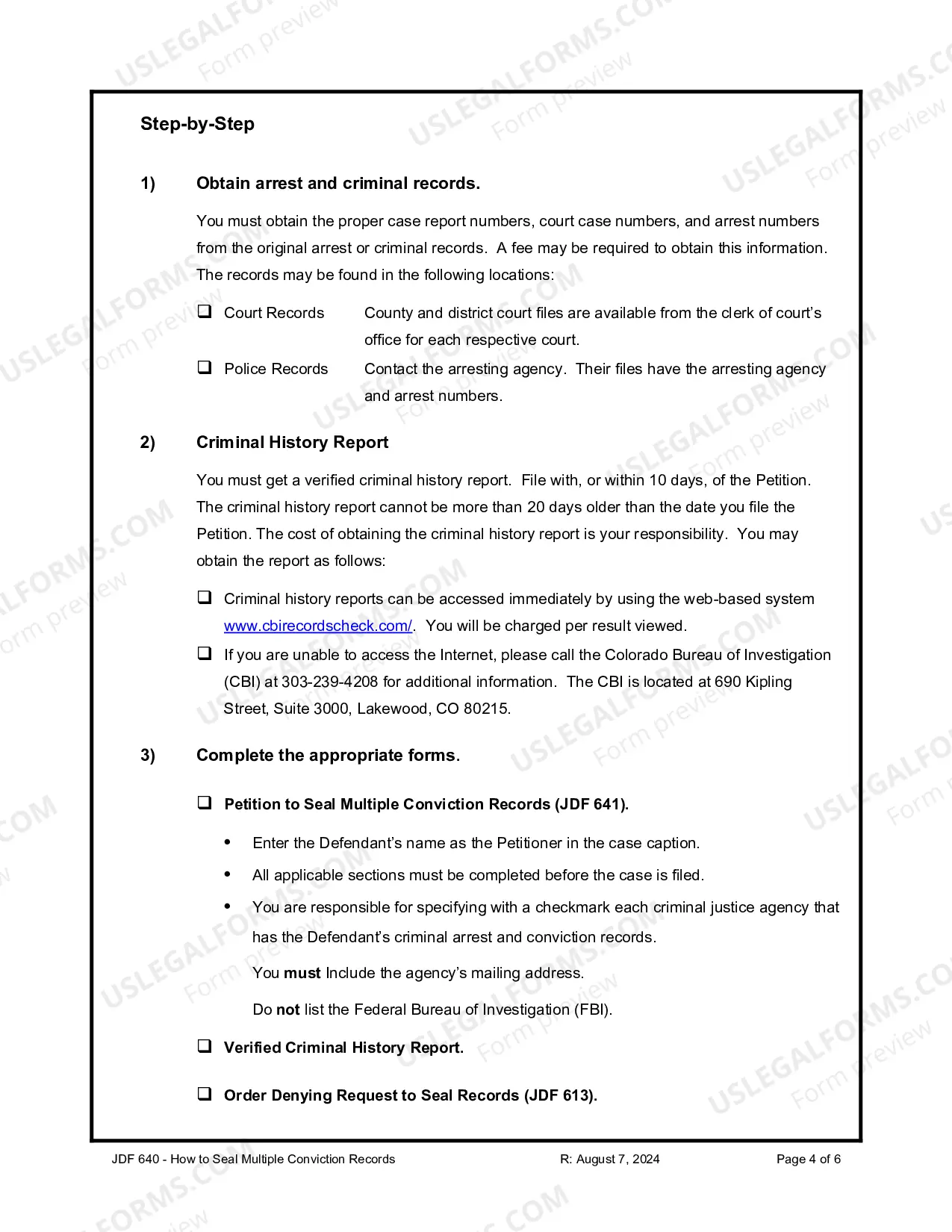 Preview How to Seal Multiple Conviction Records
