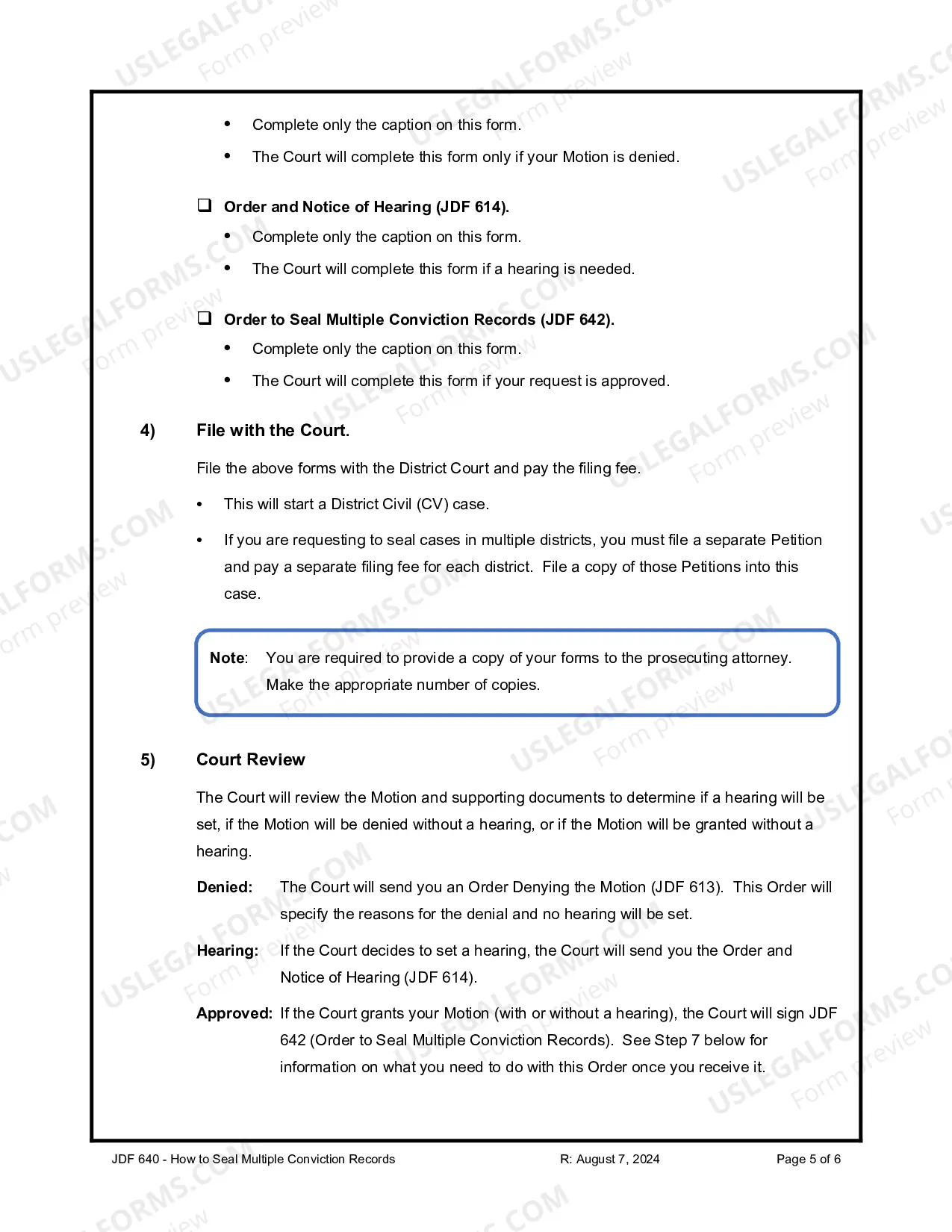 Preview How to Seal Multiple Conviction Records