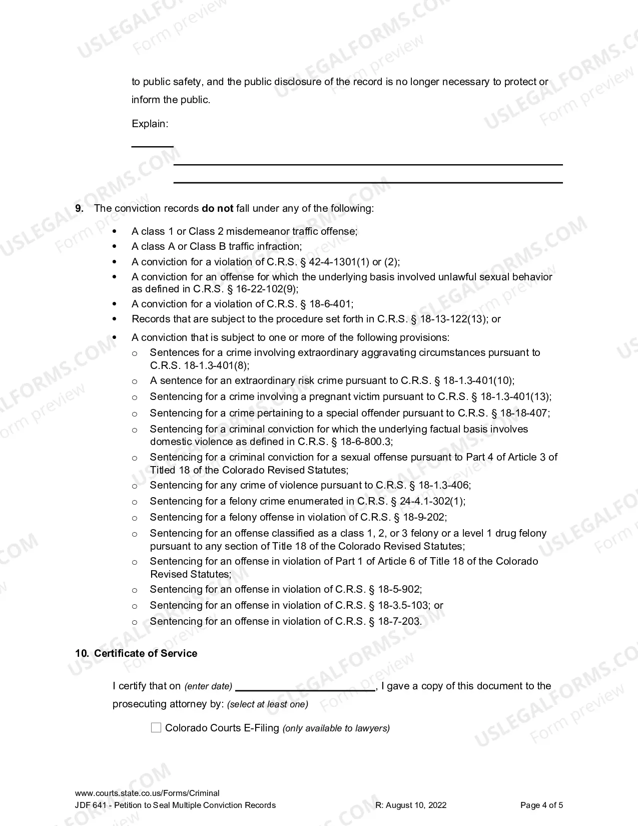 Preview Petition to Seal Multiple Conviction Records