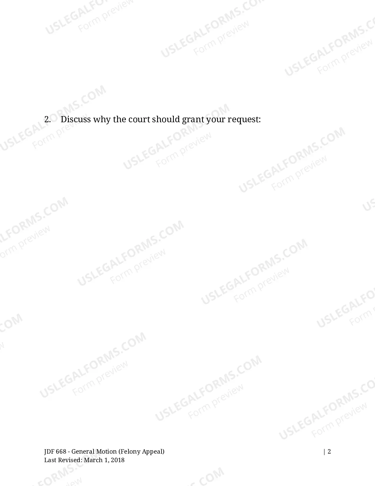 Preview General Motion - Felony Criminal Appeal