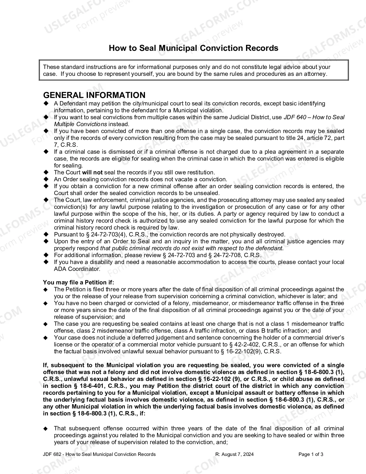 Preview How to Seal Municipal Conviction Records