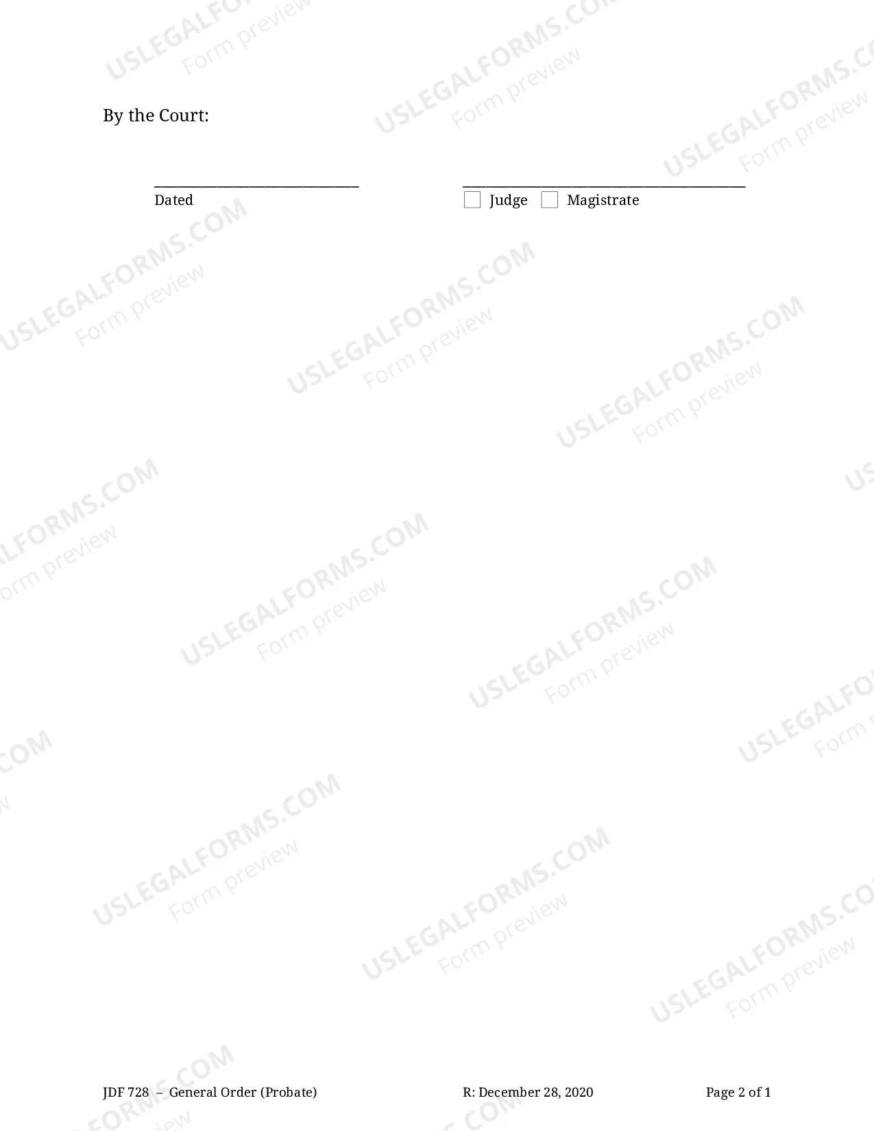 Preview Probate Court General Order