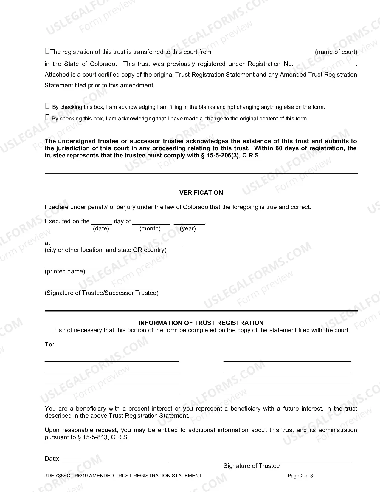 Preview Amended Trust Registration Statement