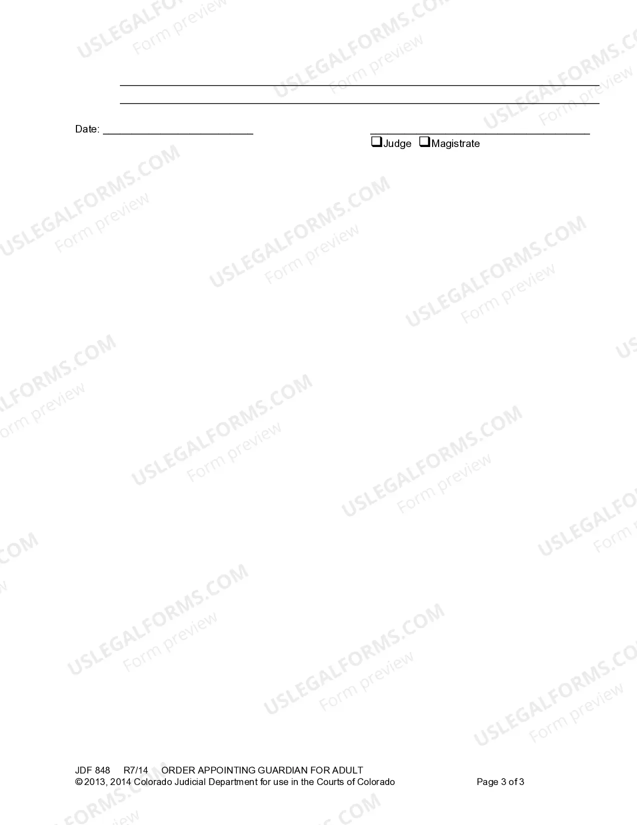 Preview Order Appointing Guardian For Adult