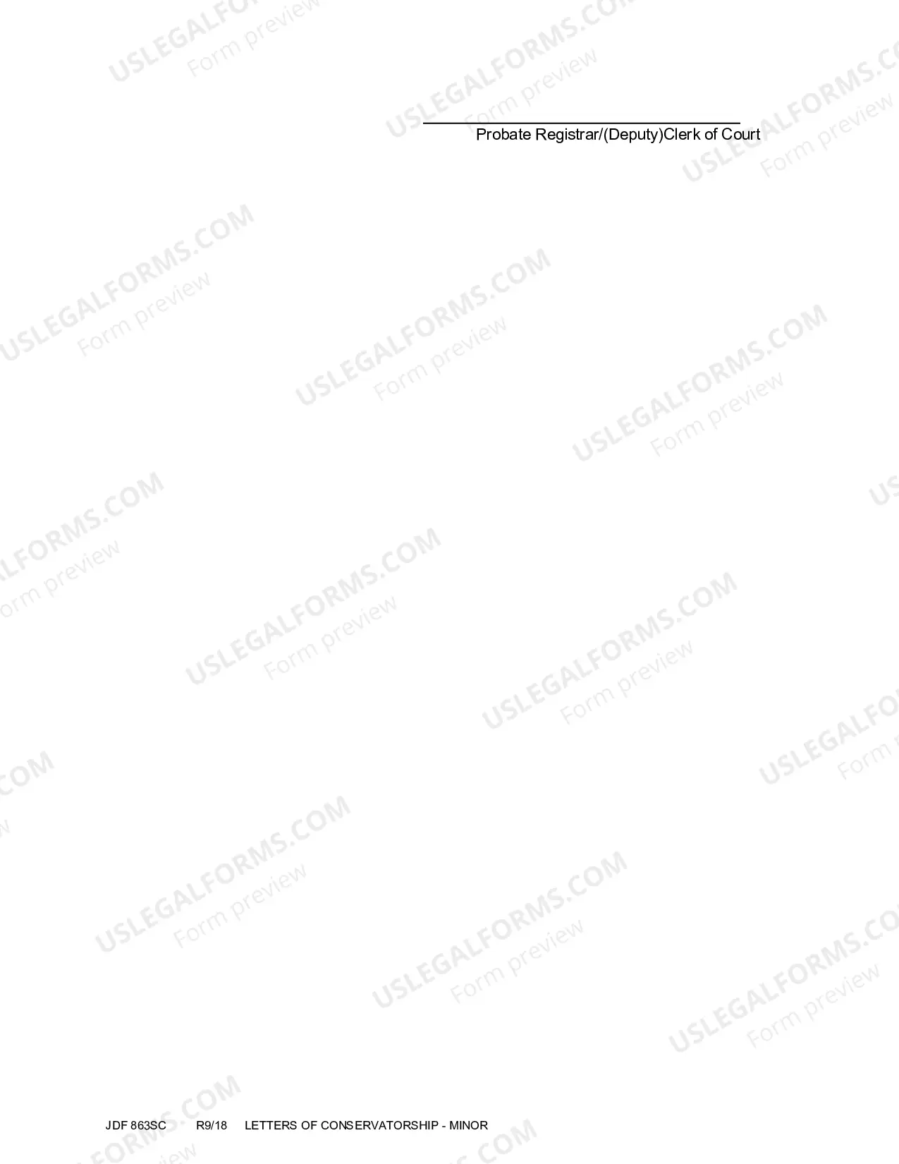 Preview Letters of Conservatorship - Minor