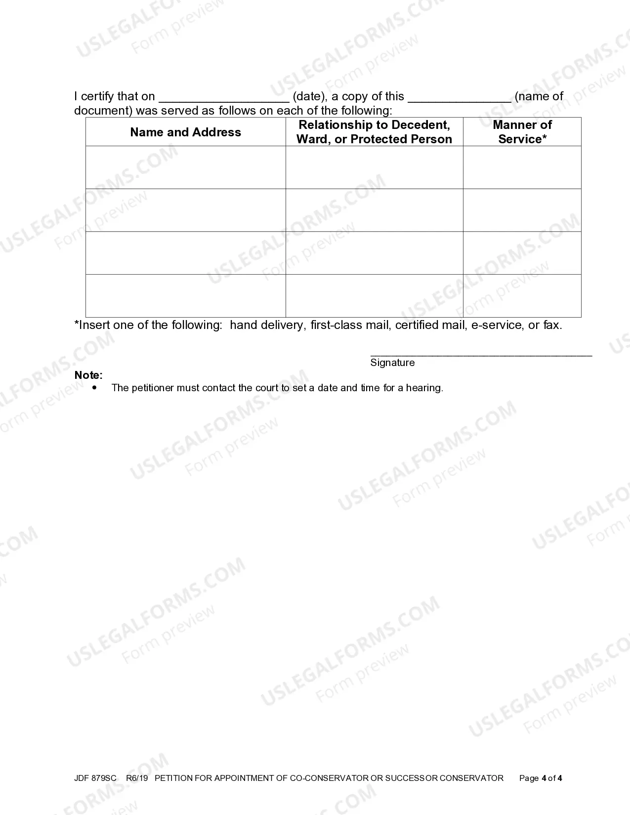 Preview Petition For Appointment Of Co-Conservator or Successor Conservator