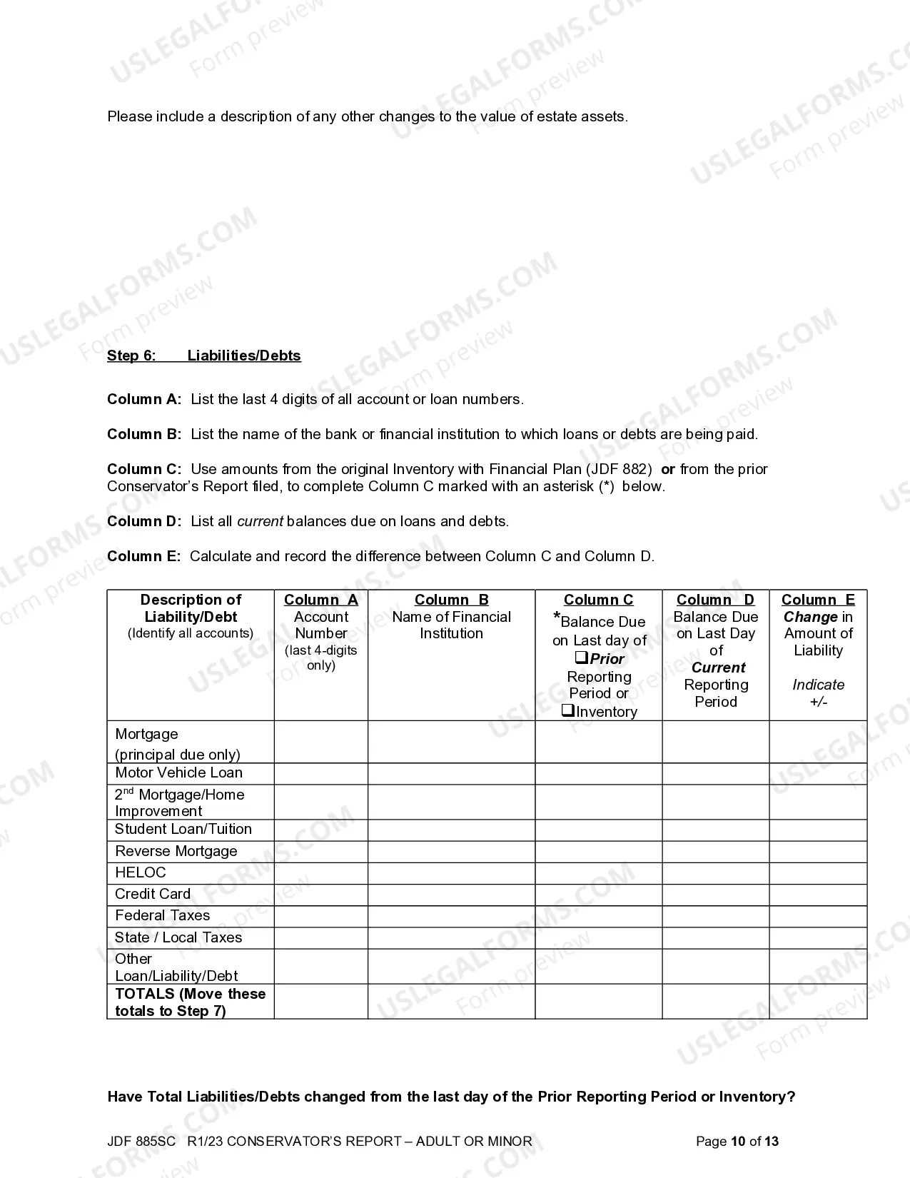 Preview Conservator's Report