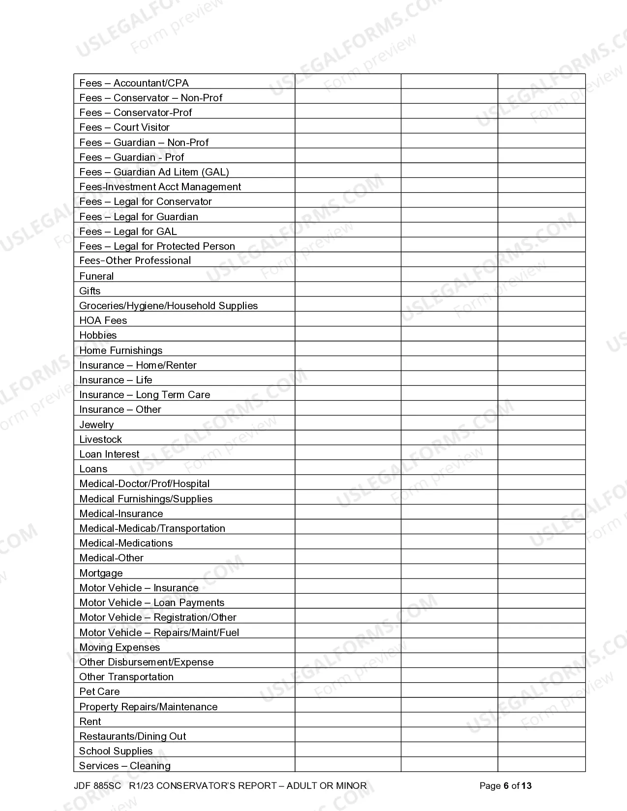 Preview Conservator's Report