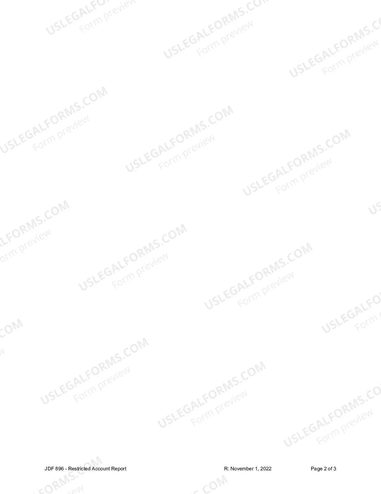 Preview Restricted Account Report - Probate Court