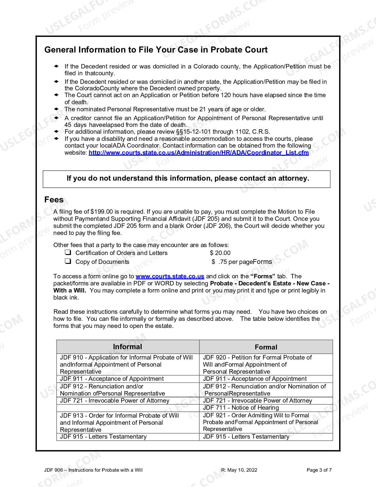 Preview Instructions For Probate With A Will