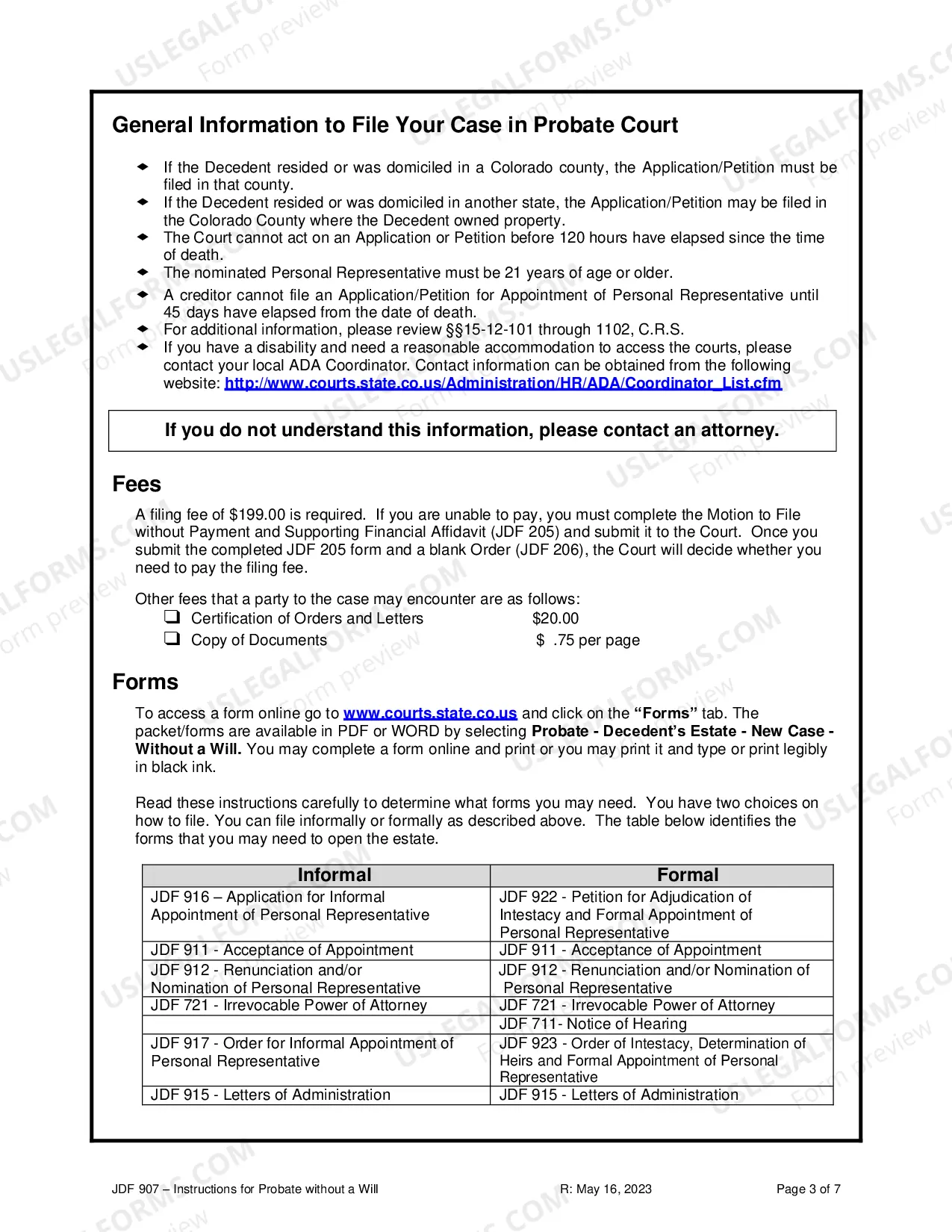 Preview Instructions For Probate Without A Will