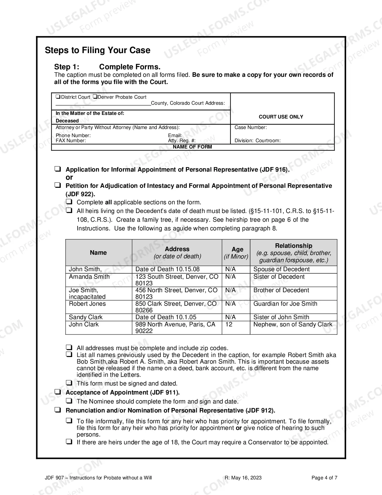 Preview Instructions For Probate Without A Will