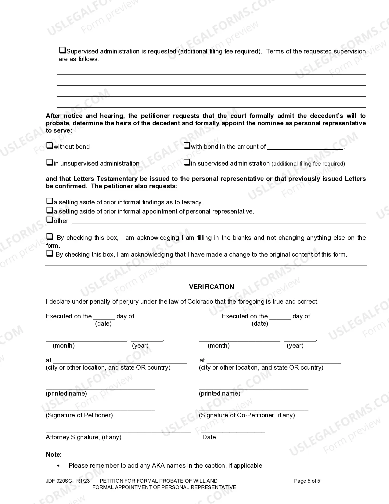 Preview Petition For Formal Probate Of Will And Formal Appointment Of Personal Representative