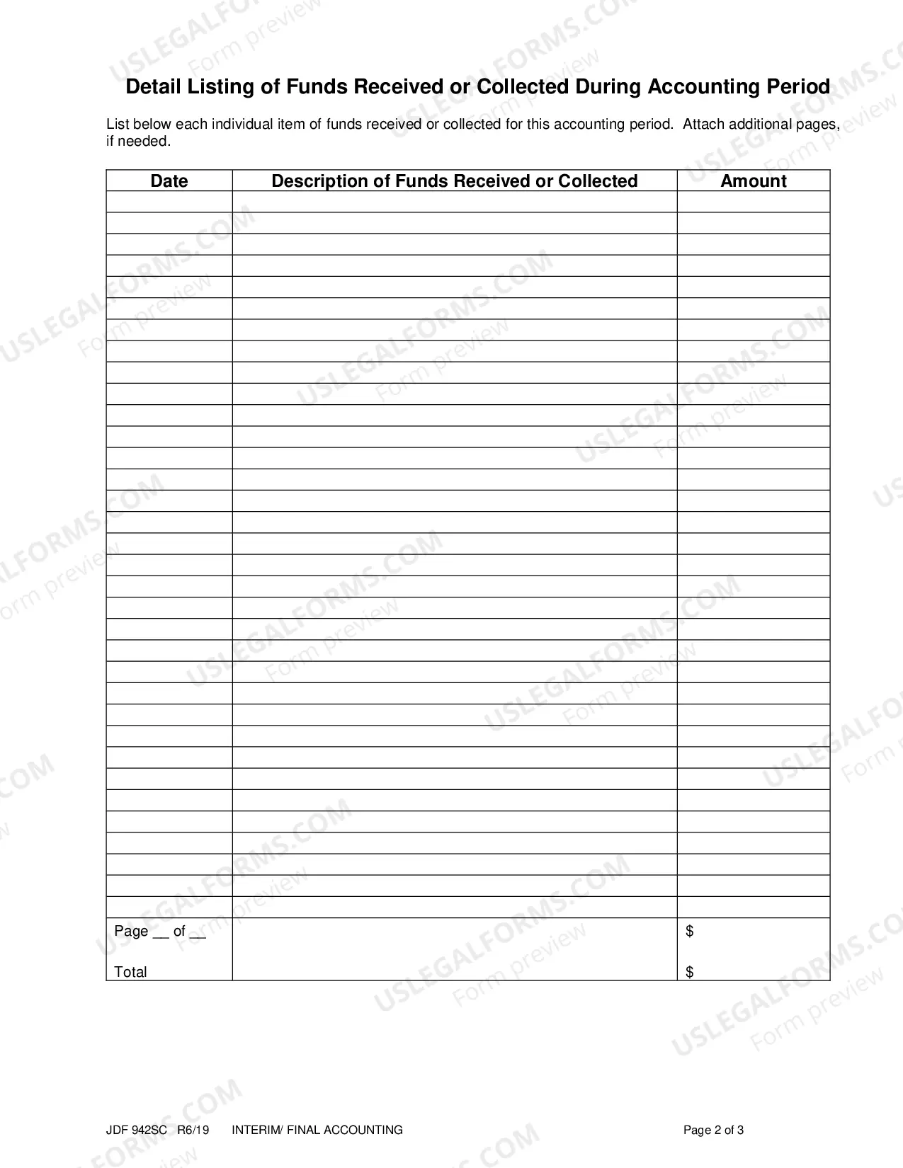 Preview Summary of Receipts and Expenditures Only - Interim or Final Accounting