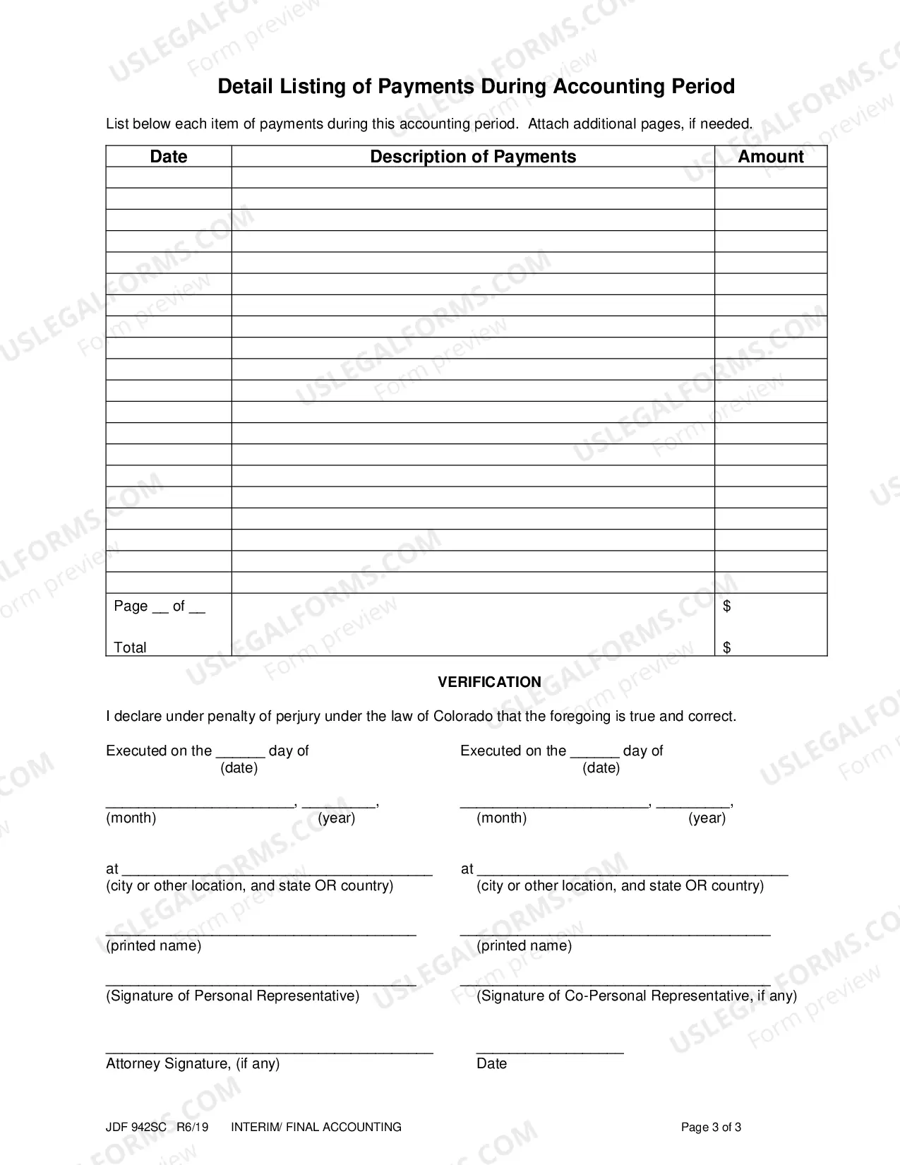 Preview Summary of Receipts and Expenditures Only - Interim or Final Accounting