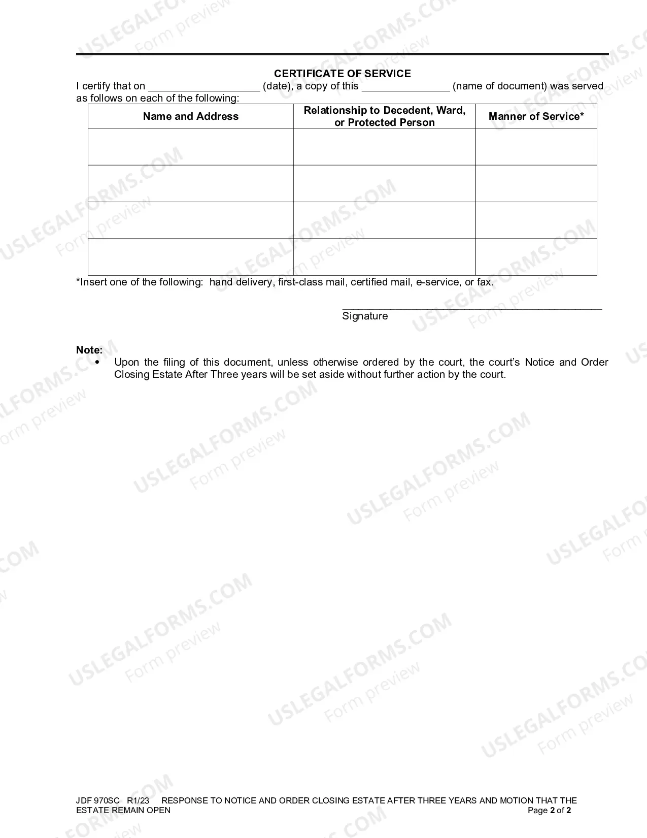 Preview Response to Notice and Order Closing Estate after Three Years and Motion that the Estate Remain Open