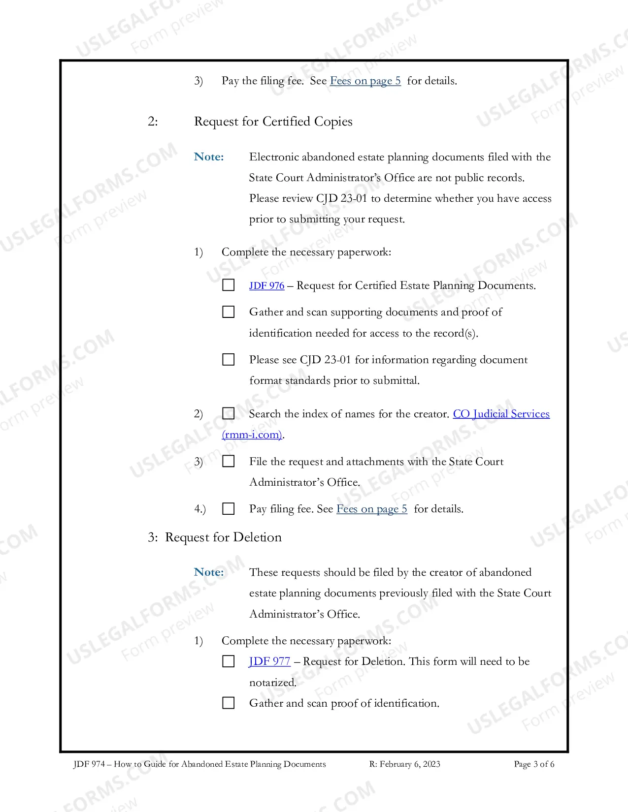 Preview How to Guide for Abandoned Estate Planning Documents